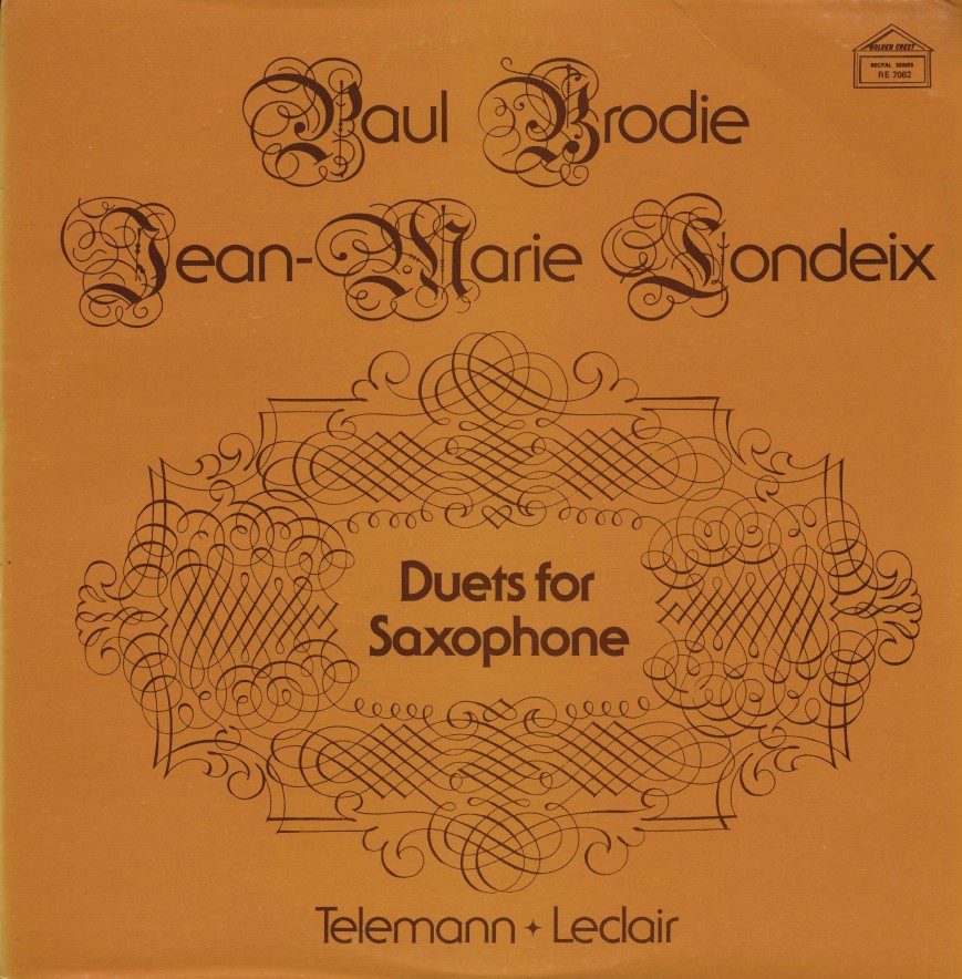 Paul Brodie and Jean-Marie Londeix album cover